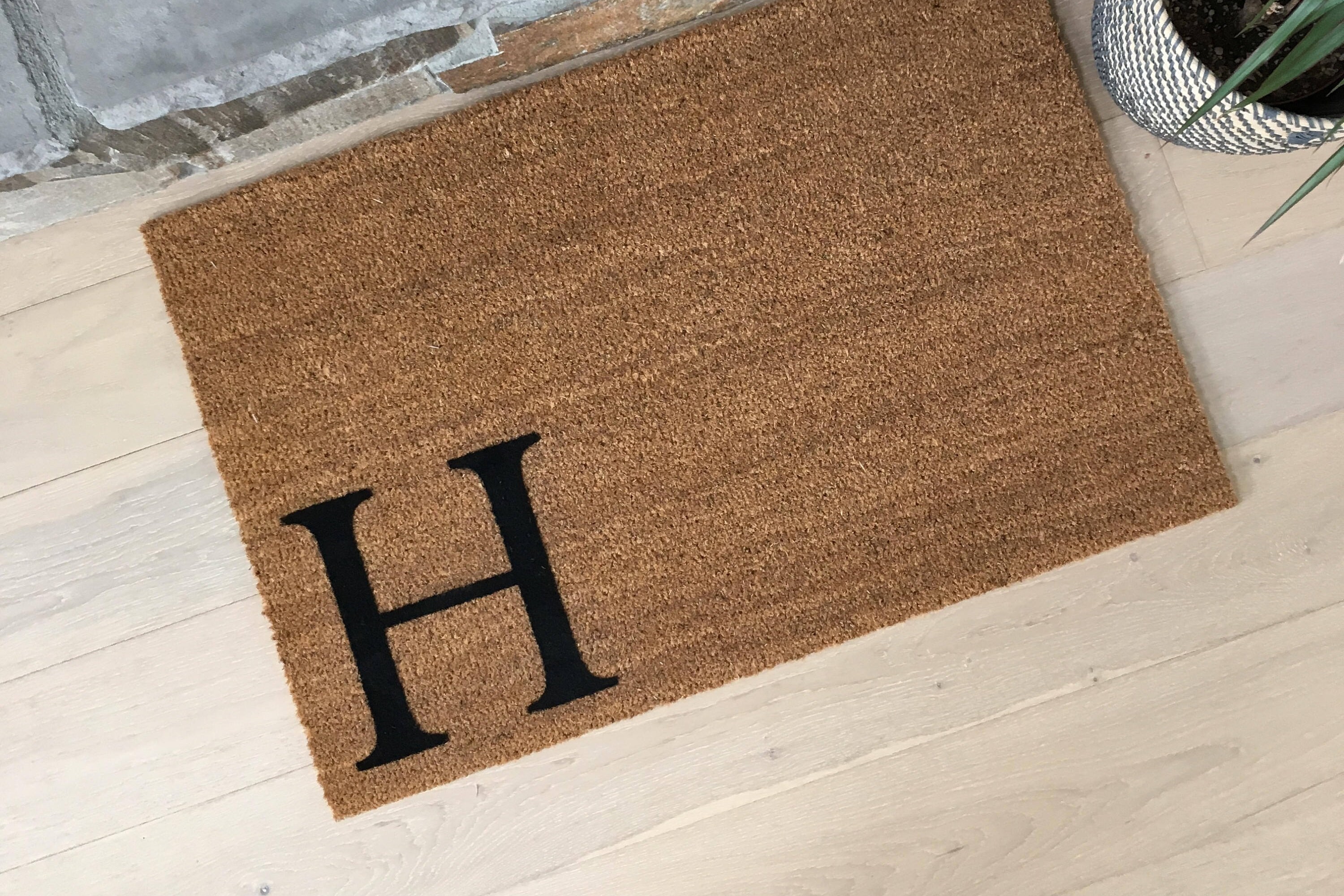 Monogram Doormat / Large Initial Doormat / Custom Doormat / Etsy