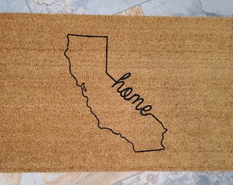 Custom State Doormat: Personalized Welcome Mat, Home State Pride