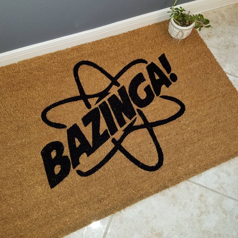 Bazinga Doormat Welcome Mat Door Mats Custom Image 0