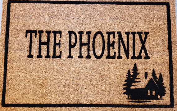 Cabin Door Mat Outdoors Home Decor Custom Doormat Unique Etsy