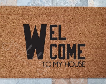 Custom Welcome Doormat: Natural Coir, Fade-Proof Design