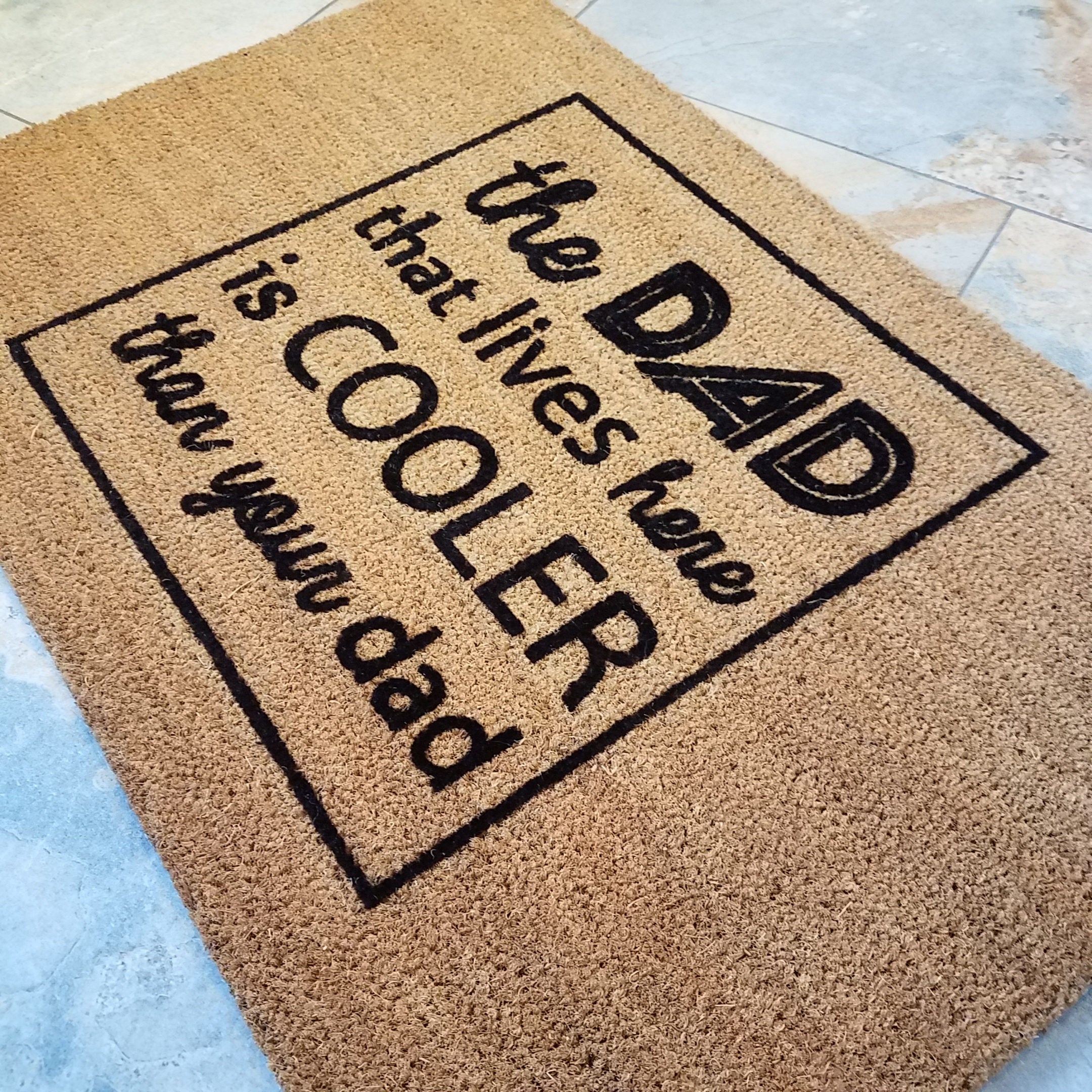 Cool Dad Doormat / Mat / Door Mat / Funny Doormat / Etsy