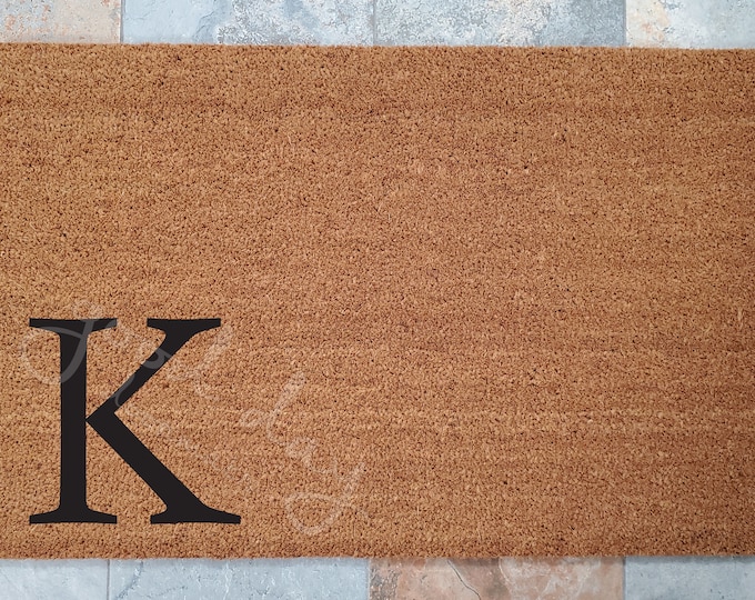 Monogram Doormat / Large Initial Doormat / Custom Doormat / Welcome Mat / Doormats / Housewarming Gift / Doormat / Cool Door Mats