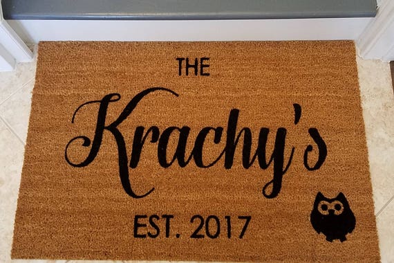 Doormat Custom Door Mats Personalized Door Mats Home Etsy