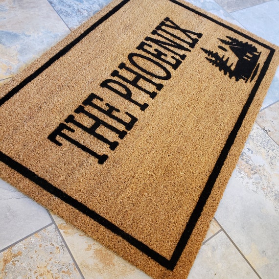 Cabin Door Mat Outdoors Home Decor Custom Doormat Unique Etsy