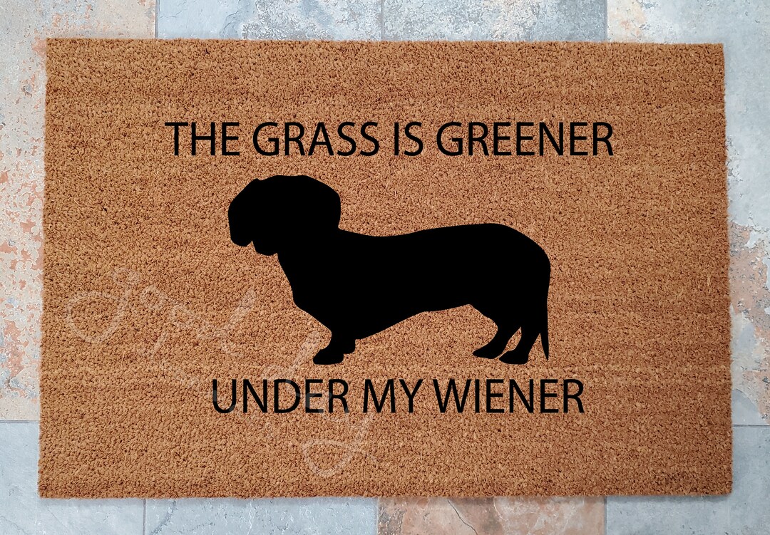 Wiener Dog Doormat / Funny Doormat / Mat / Custom Doormat