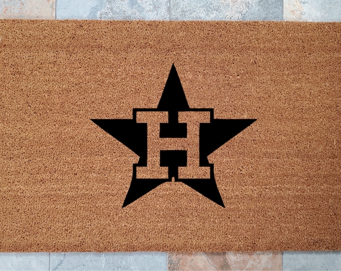 Astros Team Doormat / World Series / Personalized Doormat / Welcome Mat / Custom Doormat / College Sports / Pro Sports /Gifts for Him