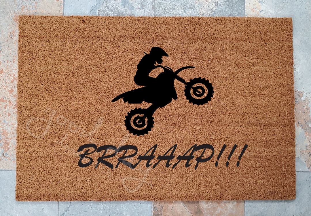 Dirt Bike Door Mat / Out Riding Door Mat / Door Mat / Custom Doormat