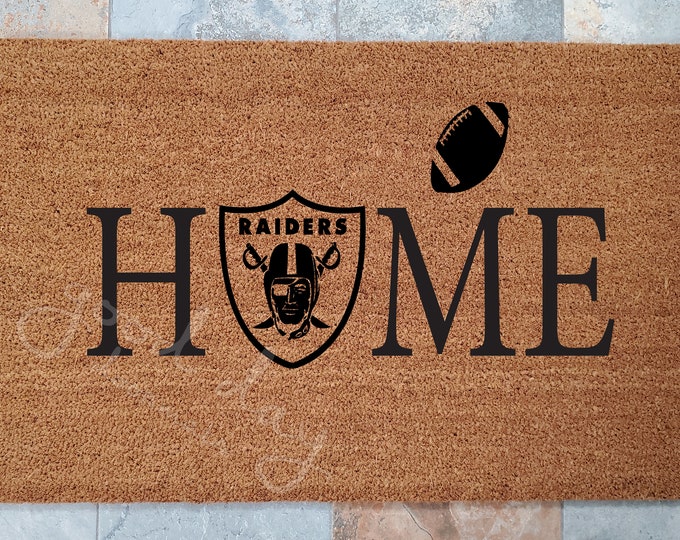 Home Sports Welcome Mat with your team of choice / My Sports Doormat / Personalized Doormat / Custom Doormat / Gift Ideas / Sports Fan Gift