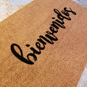 Spanish Doormat / bienvenidos Doormat / Spanish Welcome Mat / Spanish Gifts / Spanish Decor / Custom Doormats / Housewarming Gift Ideas image 5