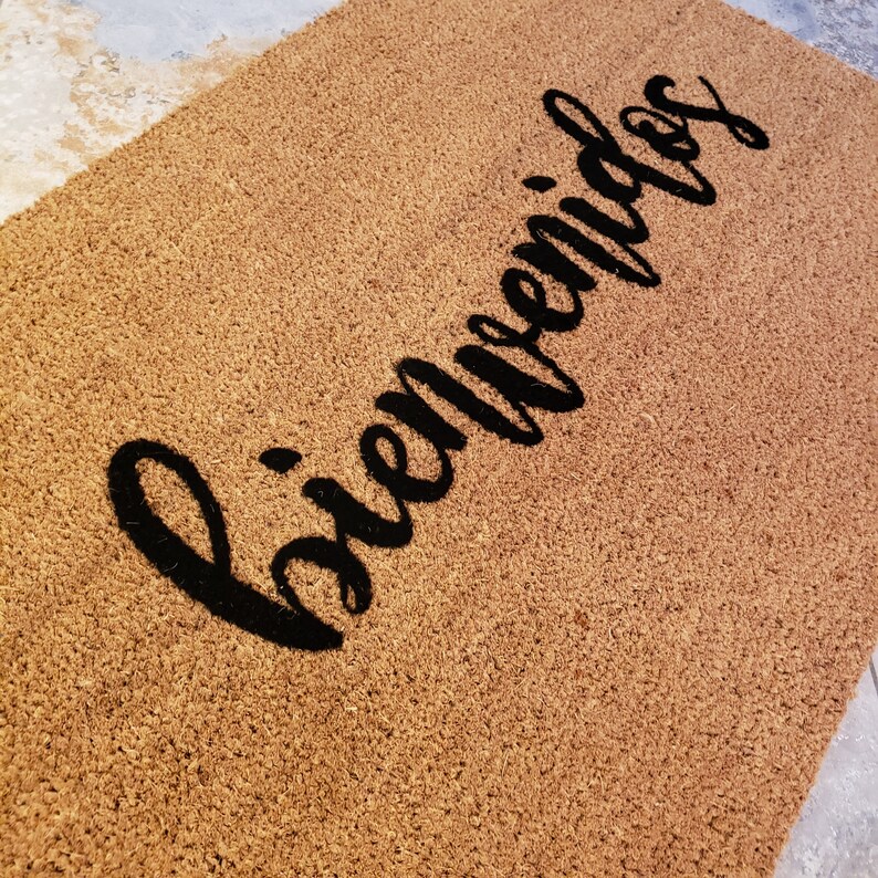 Spanish Doormat / bienvenidos Doormat / Spanish Mat / Etsy