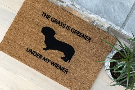 Funny Doormat Welcome Mat Dachshund Doormat Handmade Etsy