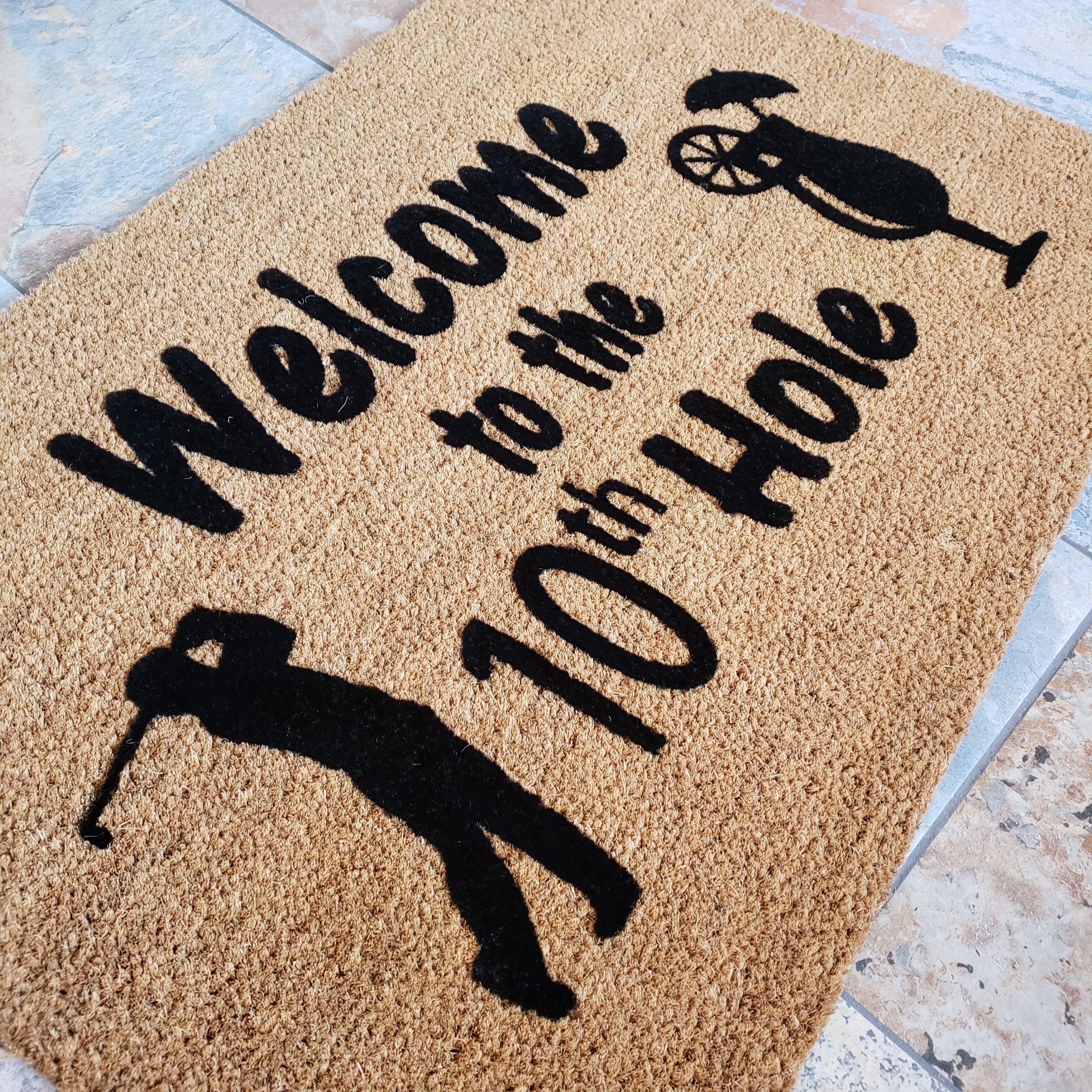 The 19th Hole Door Mat Golf Doormat Welcome Mat Custom Door