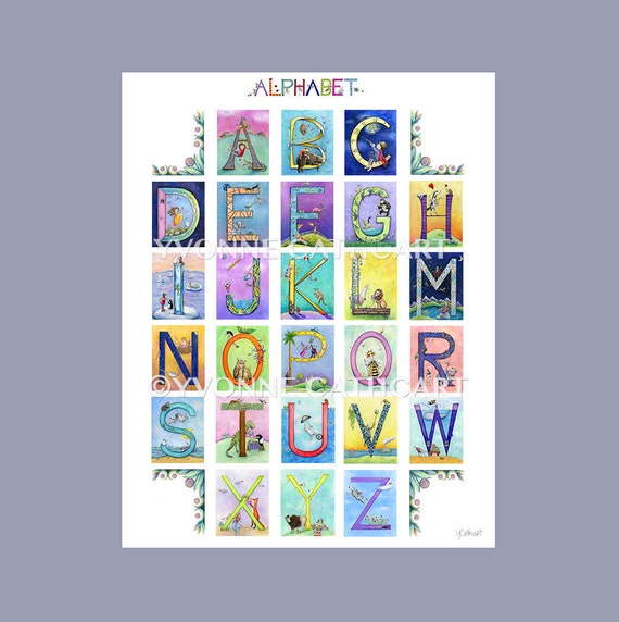 Childrens Alphabet Wall Charts