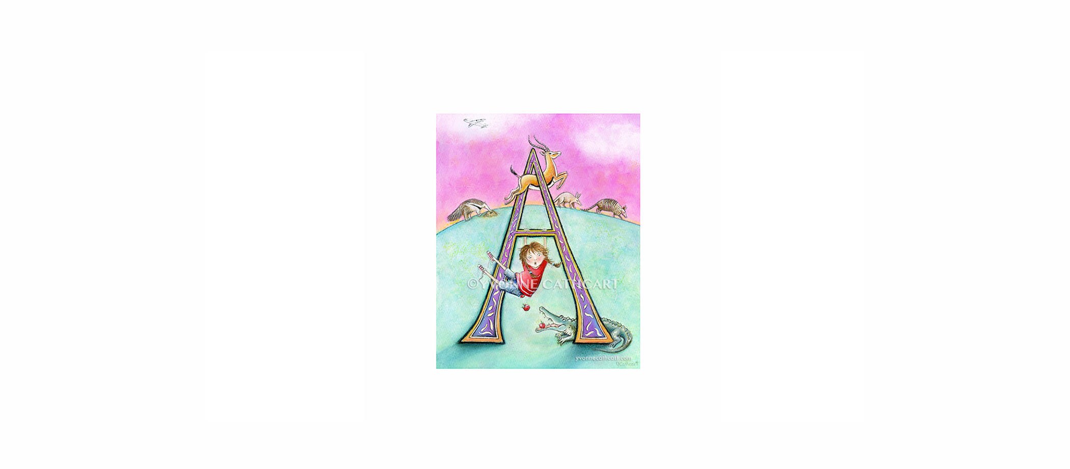 illustration represents a character letter arroga Art Print for Sale by