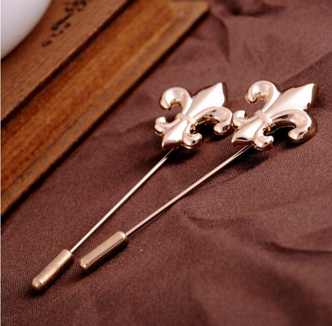 Fleurdelis Lapel Pin Gift for Him, Boutonniere, Vintage Lapel Pin