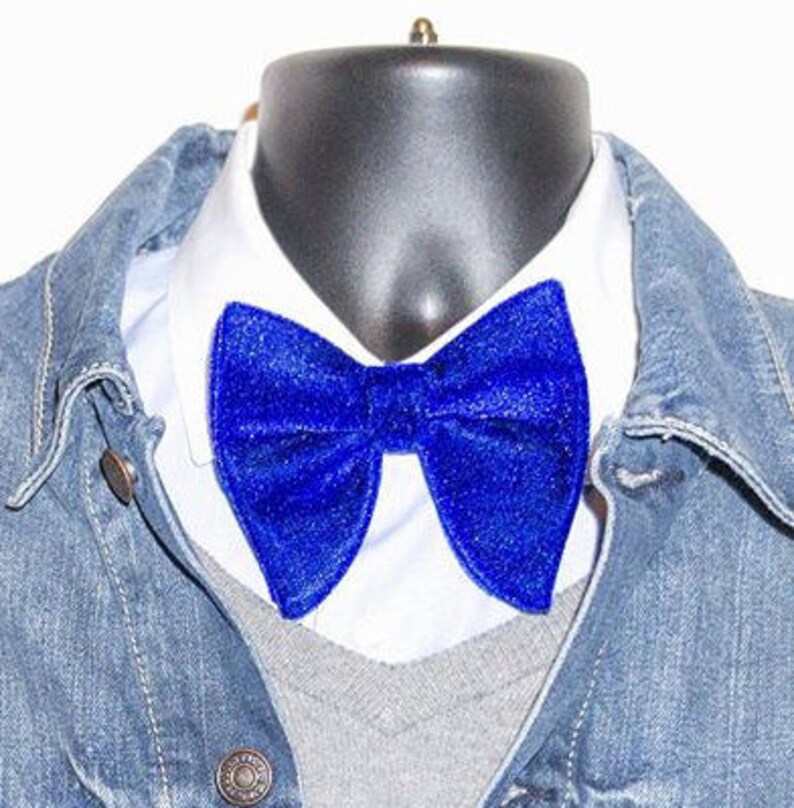 Mens Oversized Bow Tie Royal Blue Velvet Bow Tie, Velvet Bow Tie Etsy
