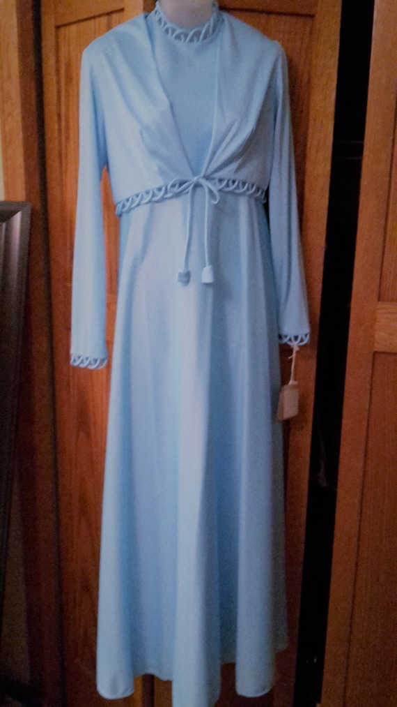 baby blue vintage dress