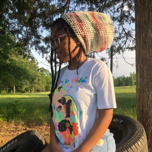 Adult Cobblestone Crochet Loc Tam