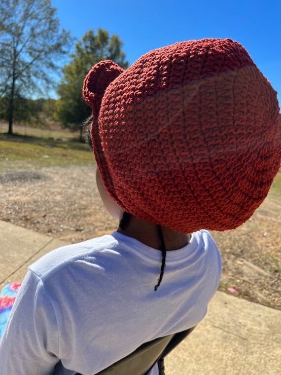 Crochet Loc Tam Beanie With Brim and Drawstring - Etsy display picture 2
