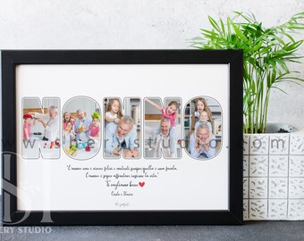 Targa Acrilica Regalo Per Nonno - Scritta Personalizzata Con Dedica - Ideale Per Compleanno, Festa Del Papà, Natale - Regalo Da Nipote