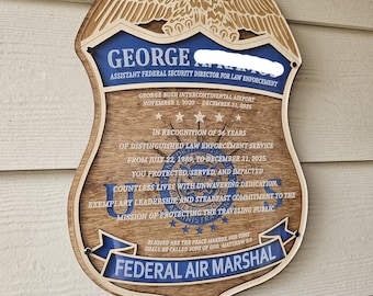 Military, First Responder Custom Plaque