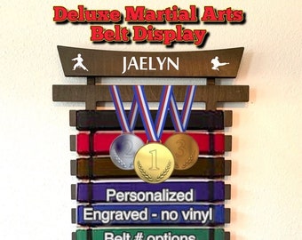 Martial Arts Belt Holder Deluxe- DARK