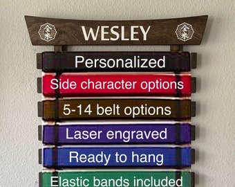 Martial Arts Belt Holder - DARK
