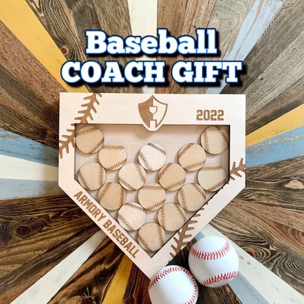 Personalized Baseball Coach Plaque – Team Gift, End of Season Award