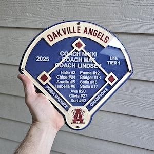 Personalized Baseball Plaque: Engraved Wood & Acrylic Coach Gift