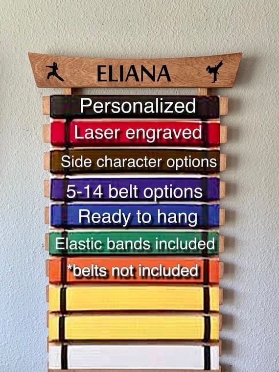 Martial Arts Belt Holder - Light