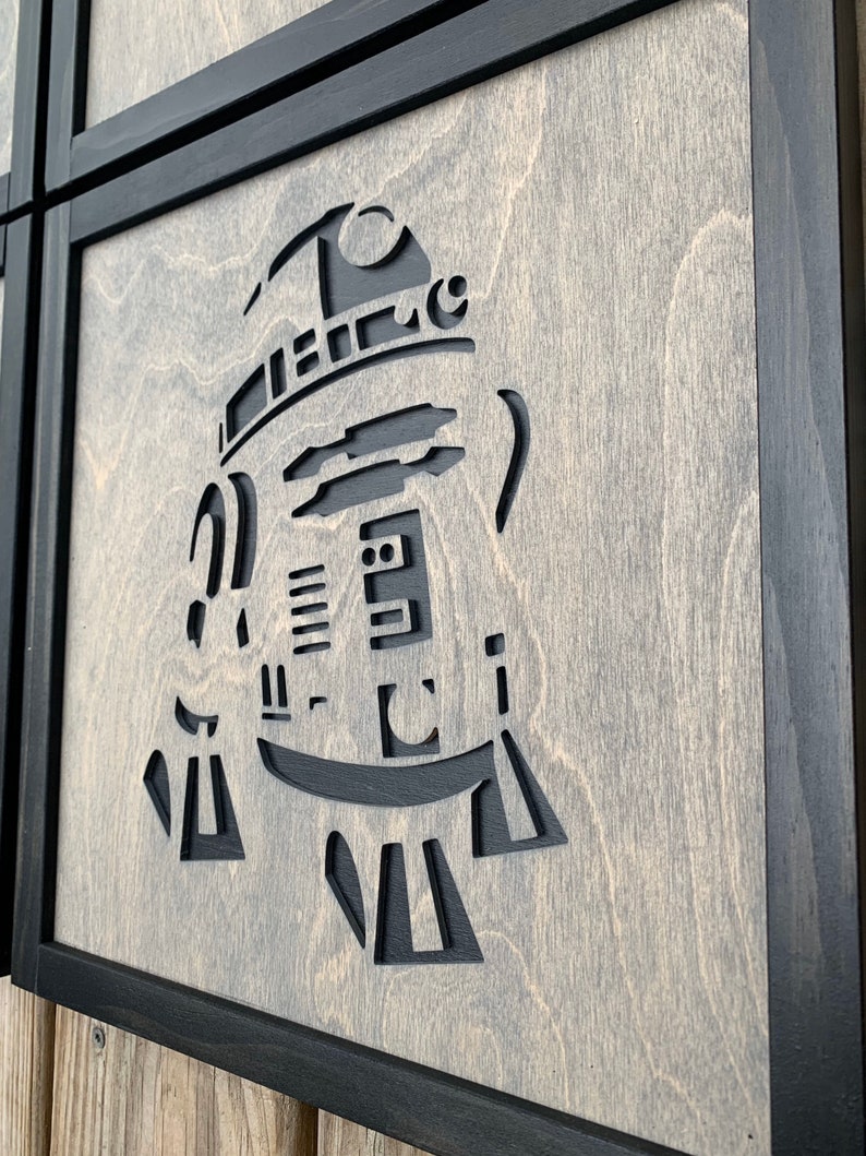 Star Wars wall art set of 4 custom Star Wars Star Wars Etsy