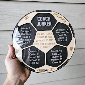 Soccer Coach Gift, End of Season Gift