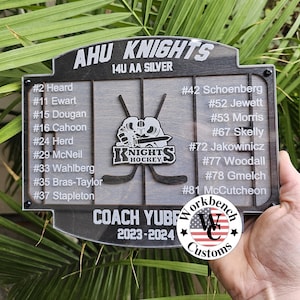 Hockey Coach Gift, End of Season Gift