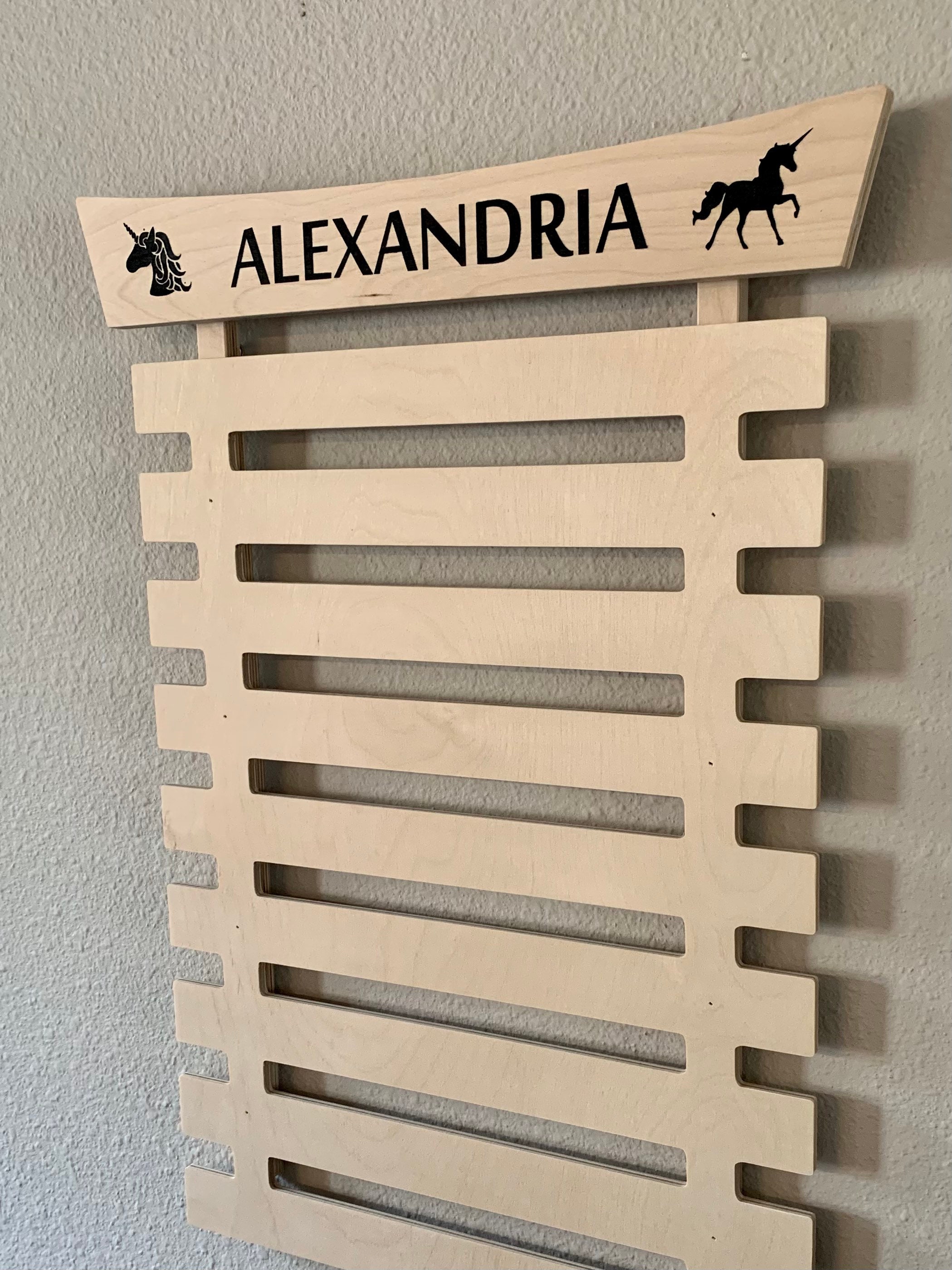 Martial Arts Belt Rack NATURAL Wall Mount Belt Display Black Etsy