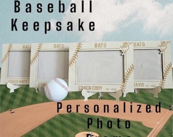 Baseball Photo Frame / Softball / Personalized