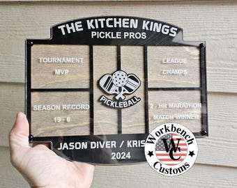 Pickleball plaque, trophy, award