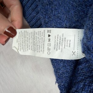 Suéter de lana lavable con cremallera de 1/4 para hombre Pendleton, talla XL, color azul. imagen 5