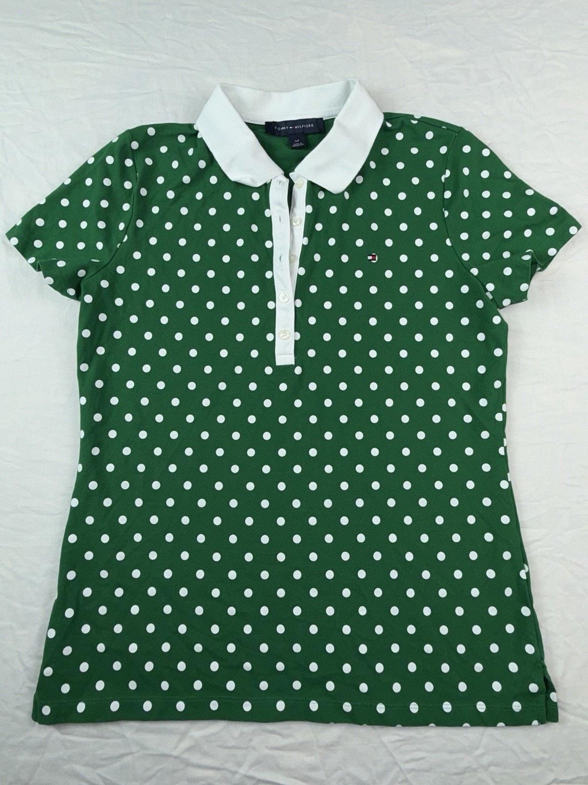 Green Polka Dot Blouse - Etsy