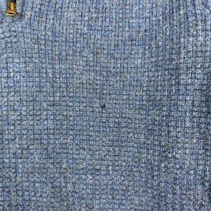 Suéter de lana lavable con cremallera de 1/4 para hombre Pendleton, talla XL, color azul. imagen 4