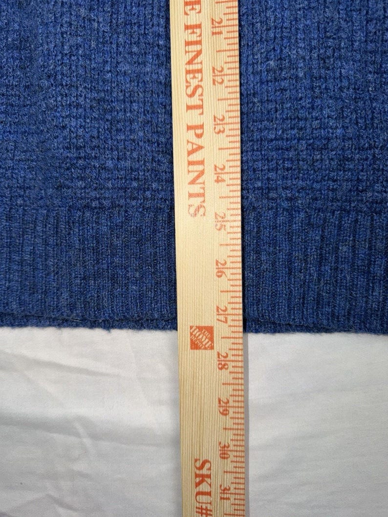 Suéter de lana lavable con cremallera de 1/4 para hombre Pendleton, talla XL, color azul. imagen 6