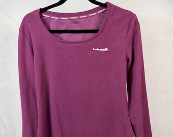 Avalanche Womens M Pink Long Sleeve Thermal Shirt Athletic Outdoor Hiking Top