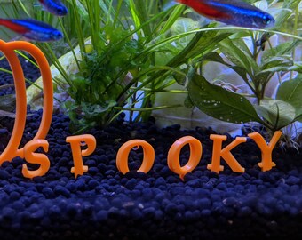 Jack O Lantern Orange Acrylic Halloween Aquarium Houseplant Etsy