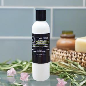 Herbal Infused Leave-In Conditioner: 3C-4C Hair, Detangler, Curl Softener