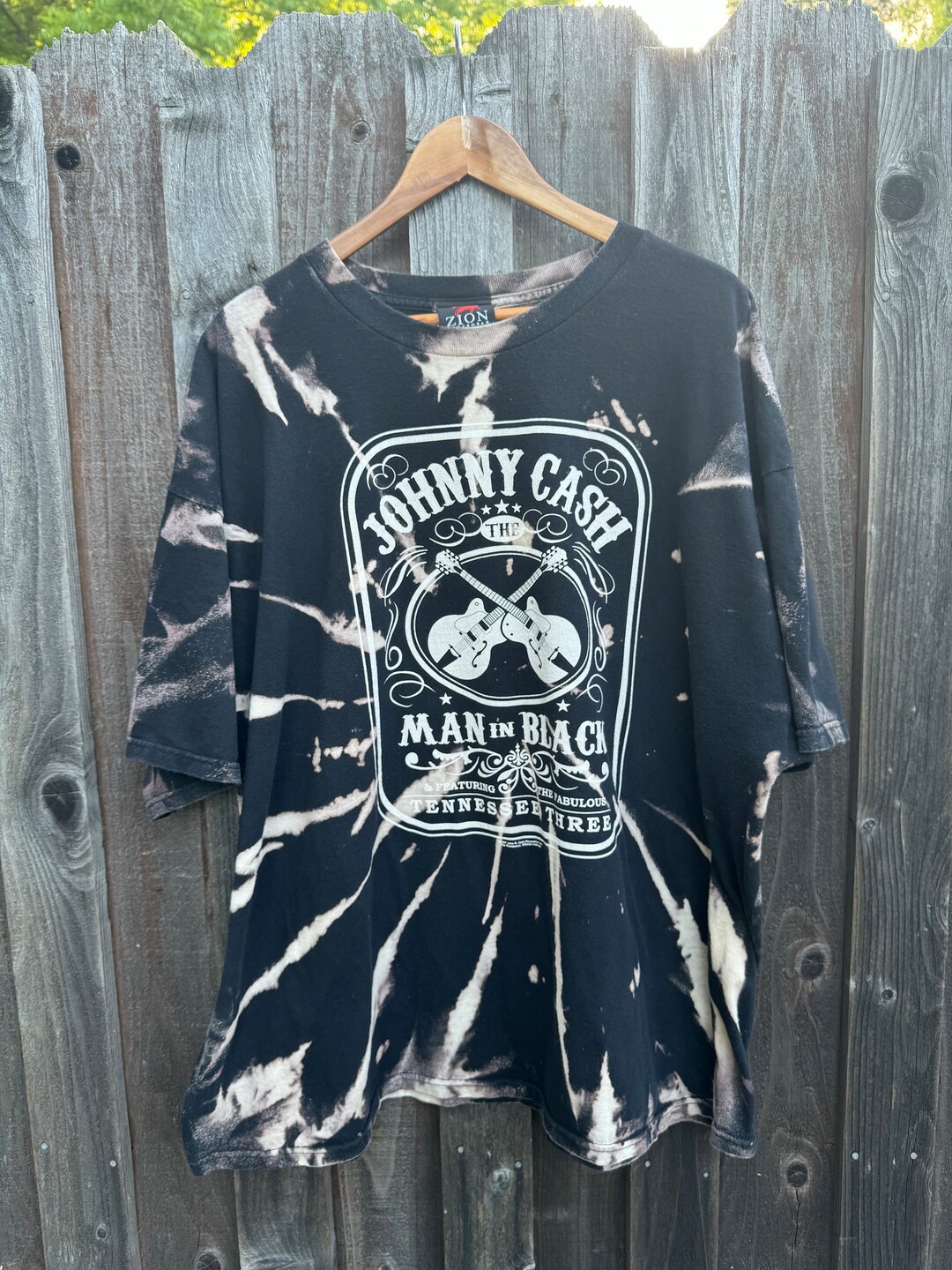 johnny cash tie dye shirt