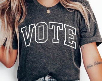 VOTE Shirt, 2024 Election, Kamala Harris Shirt, Minimalist tee, Childless Cat Lady Shirt, Kamala Shirt, Political Tee, Harris Walz Shirt