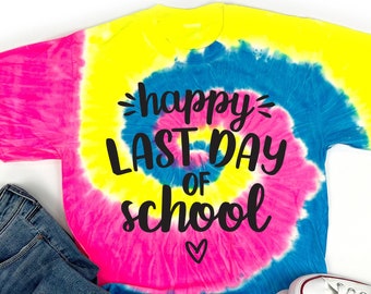 Happy Last Day of School Teacher Shirt, Last Day of School Shirt, Kids End of Year Tee, Teacher Appreciation Gift, Teacher Shirts
