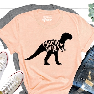 MamaSaurus Shirt, Dinosaur Mom Shirt, Mom T-Shirt, Mommy Shirt, Mother's Day Gift, Christmas Gift for Mom, Dinosaur Party Shirt, Mama Bear