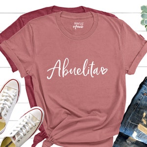 Abuelita Shirt, Grandma Gift, Abuela Shirt, Christmas Gift for Abuela, Mothers Day, Pregnancy Announcement Grandparents, Best Abuelita Shirt