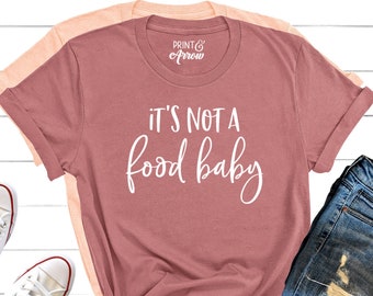 It's Not A Food Baby Shirt, Christmas Pregnancy Announcement Shirt, Grandparents, Pregnancy Reveal, Baby Announcement Shirt, Funny Pregnancy